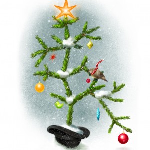 Darwin Christmas Tree Card