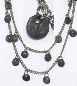 Charmed Chain Necklace (in steel) by Kim Klinkrodt